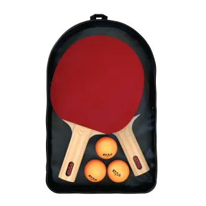 1 Star Table Tennis Playset (2 Racquets & 3 Balls) (Orange Ball) | (Model: 1 Star Playset)