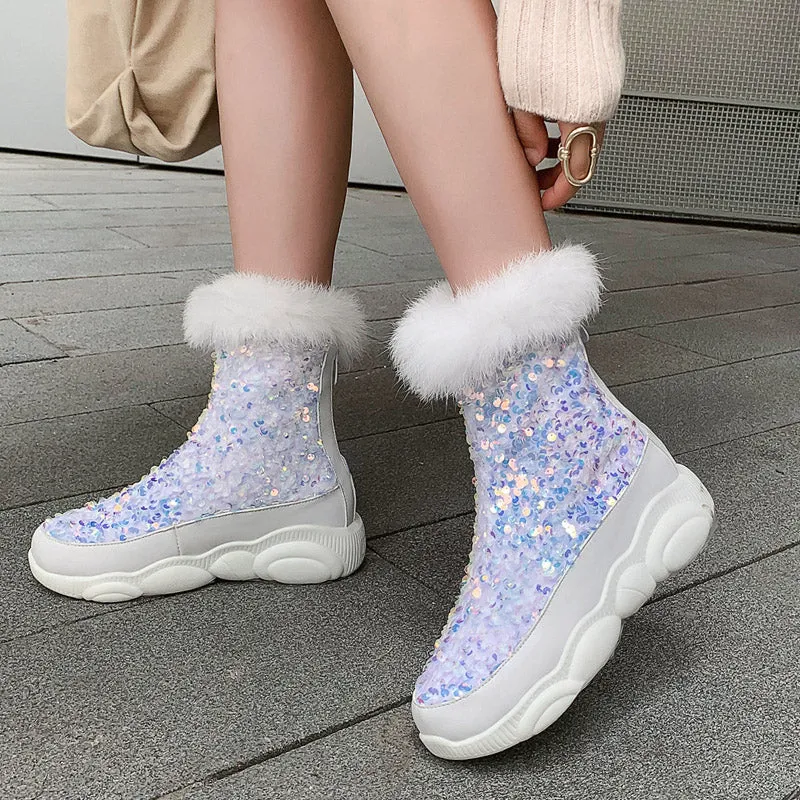 21 BLING Fluffy Sneakers