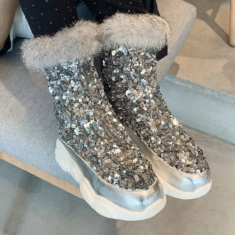 21 BLING Fluffy Sneakers