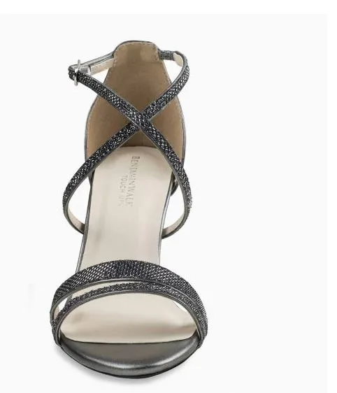 2.5" Cross Over Heel | Pewter