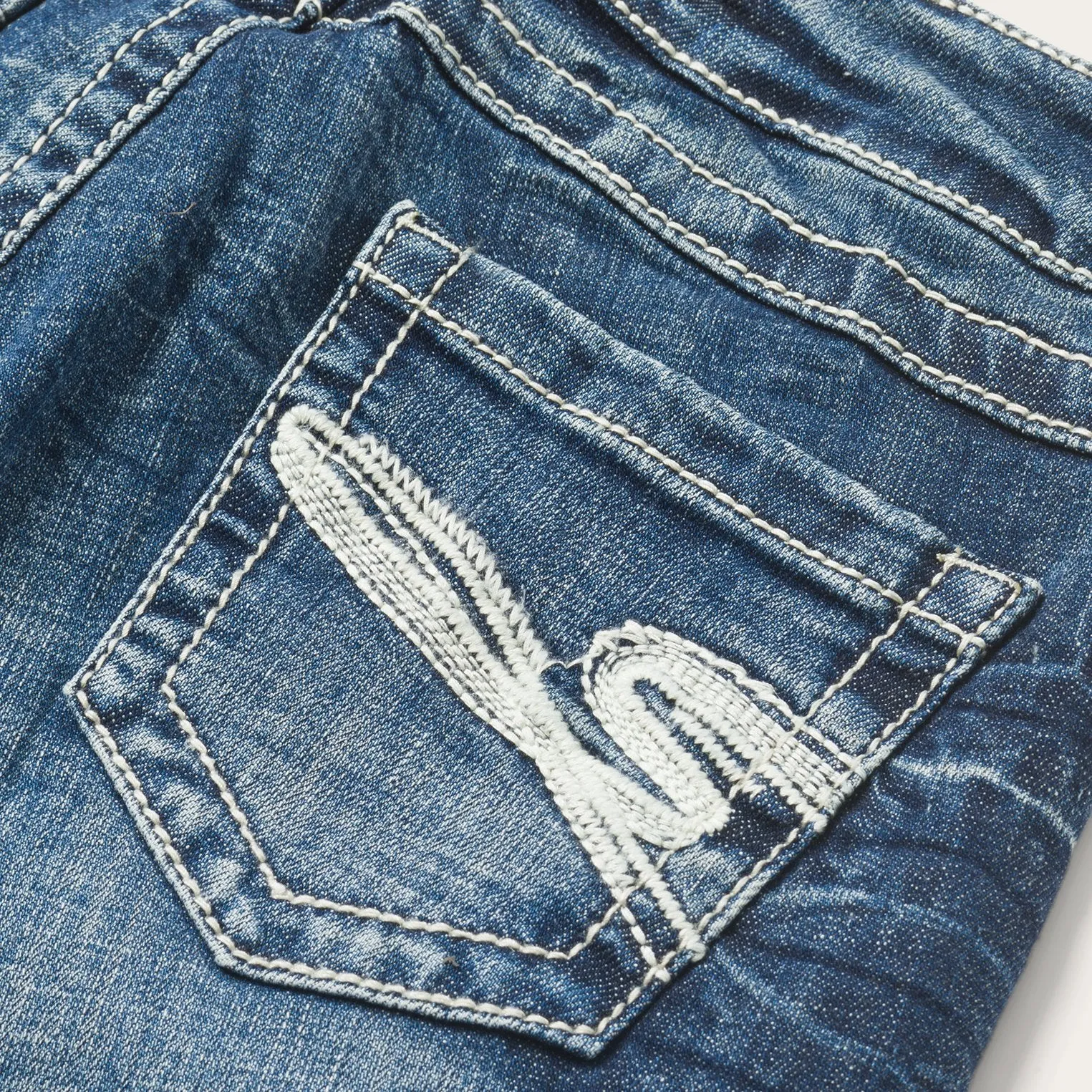 816 Fit Jeans With White "S" Back Pocket