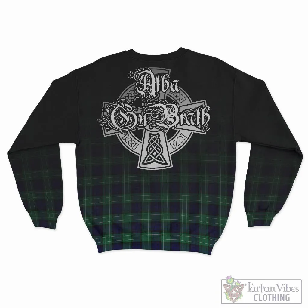 Abercrombie Tartan Sweatshirt Featuring Alba Gu Brath Family Crest Celtic Inspired