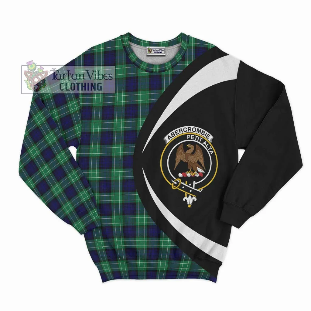 Abercrombie Tartan Sweatshirt with Family Crest Circle Style