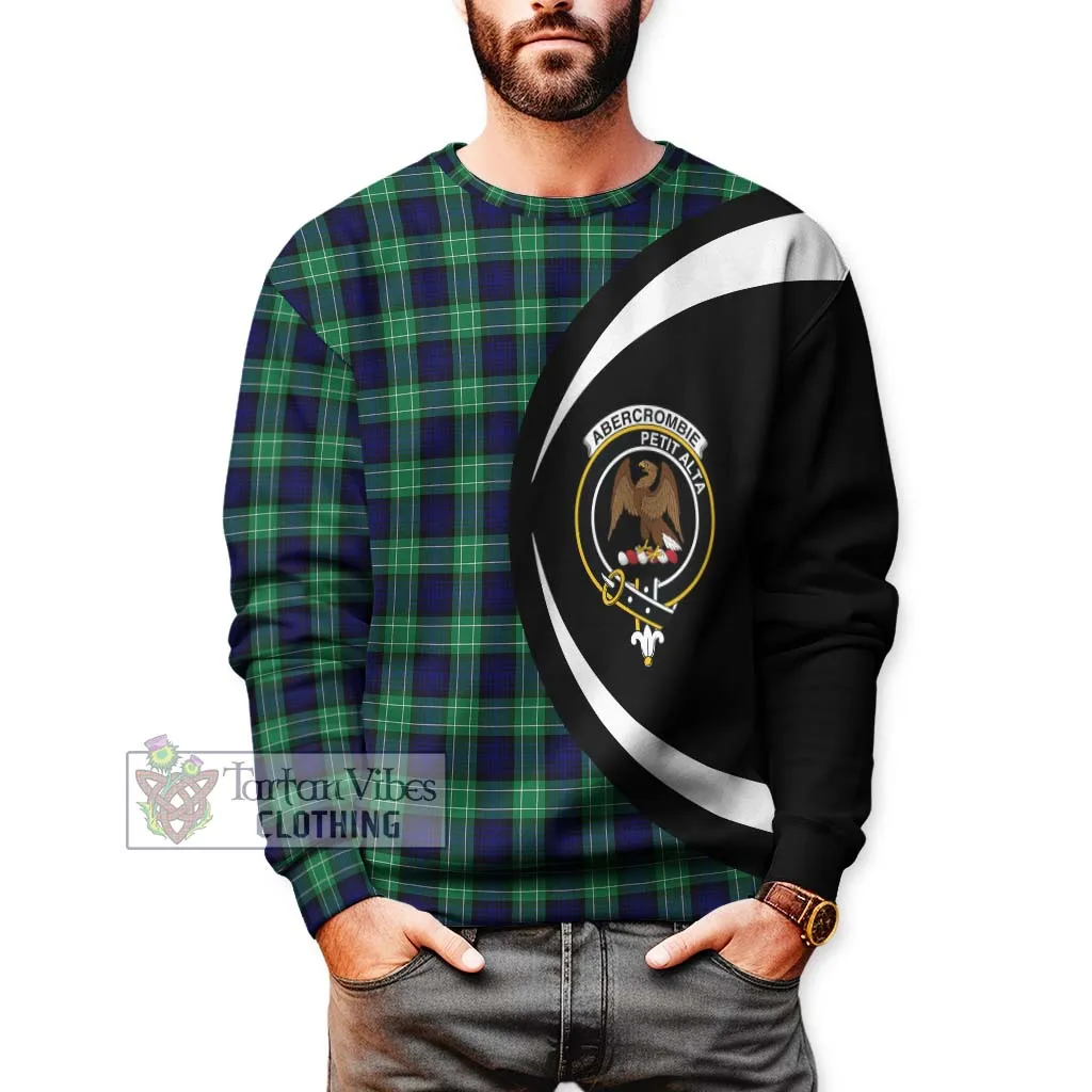 Abercrombie Tartan Sweatshirt with Family Crest Circle Style