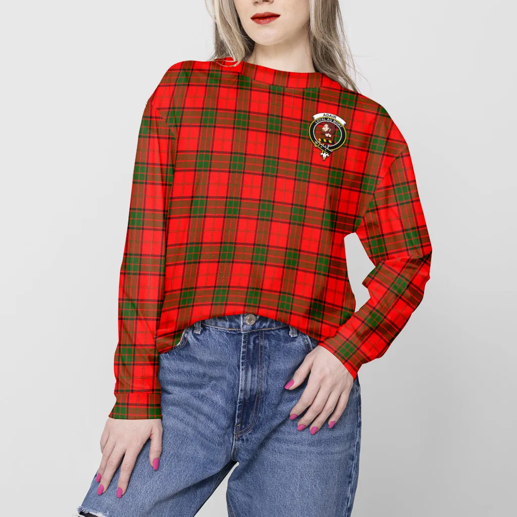 Adair Tartan Sweatshirt with Family Crest