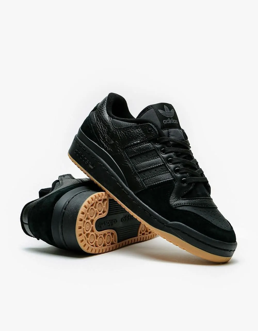 adidas Forum 84 Low ADV Skate Shoes - Core Black/Core Black/Vivid Red