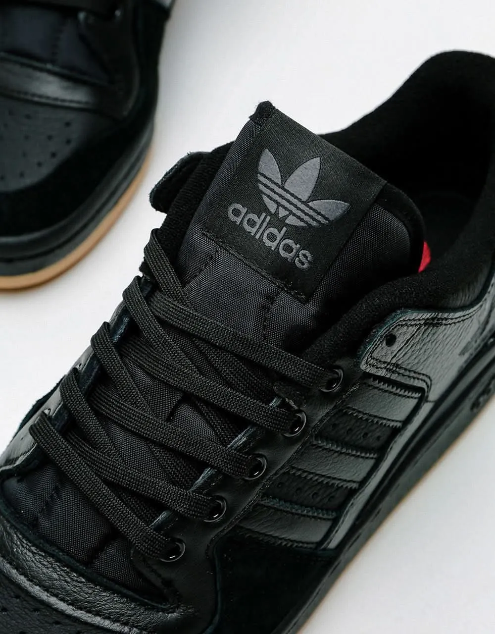 adidas Forum 84 Low ADV Skate Shoes - Core Black/Core Black/Vivid Red