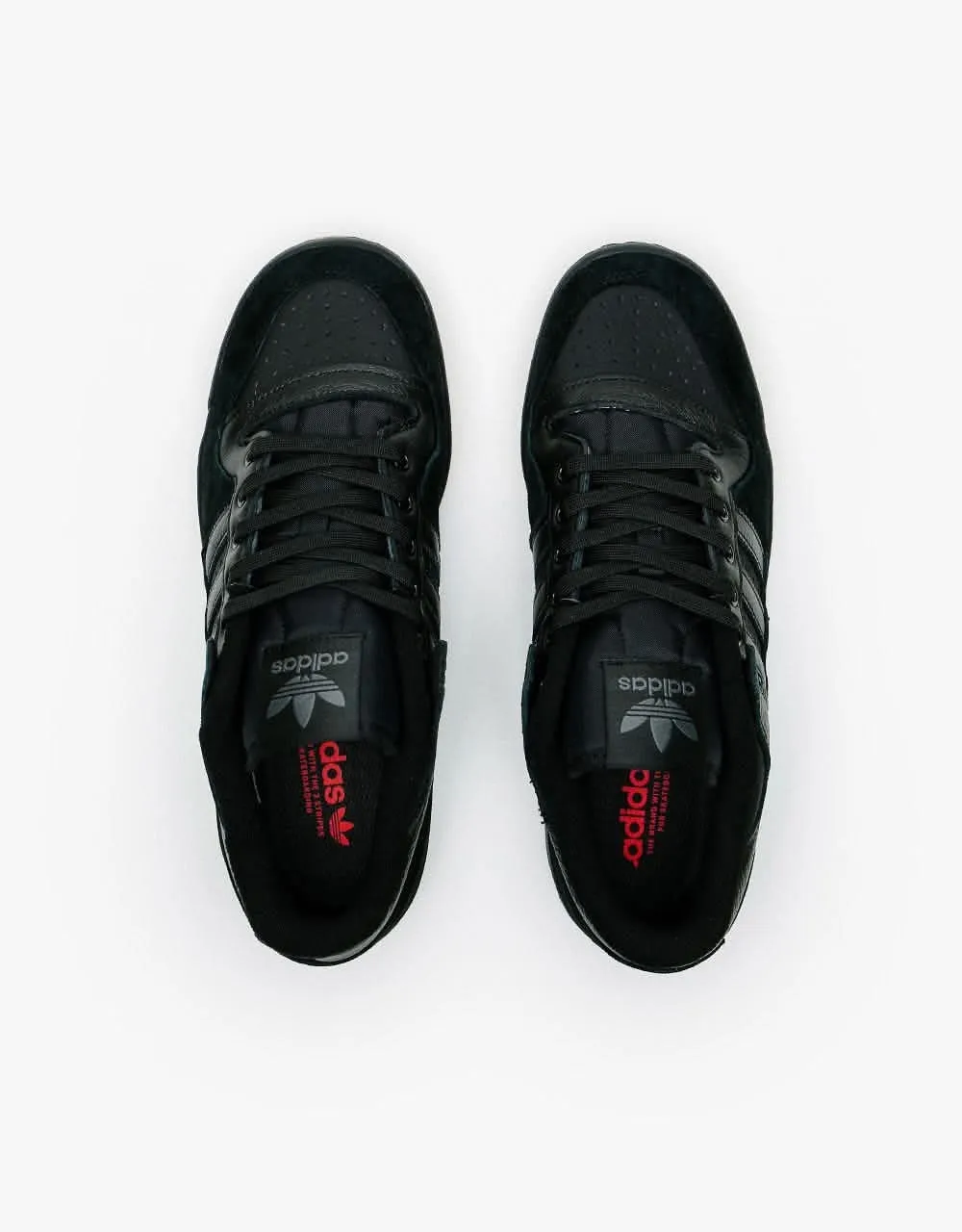 adidas Forum 84 Low ADV Skate Shoes - Core Black/Core Black/Vivid Red