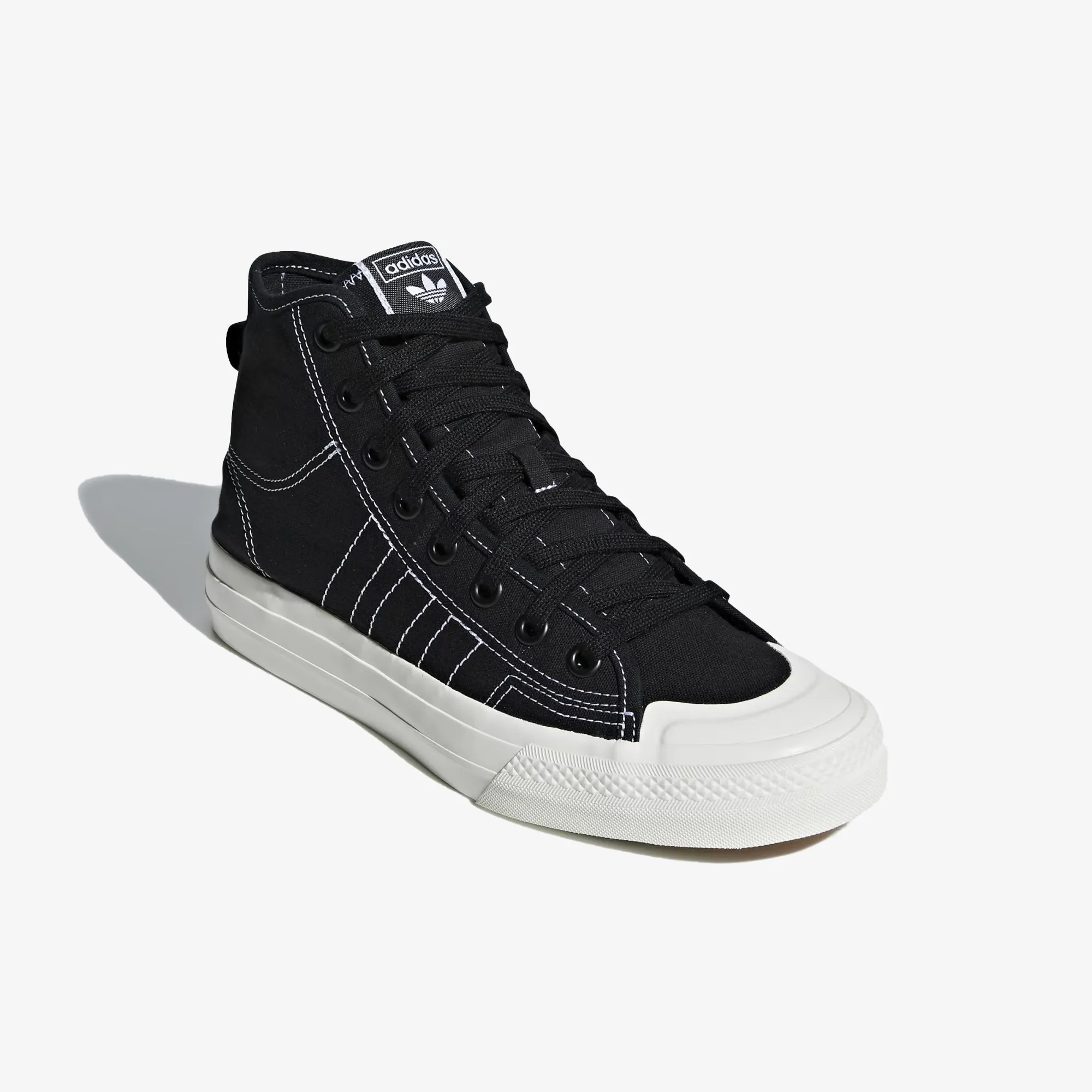 Adidas Originals | NIZZA RF HI  { CORE BLACK/WHITE/OFF WHITE