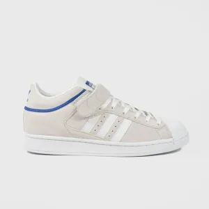 Adidas Skateboarding - Pro Shell ADV Shoes - Crystal White / Footwear White / Royal Blue