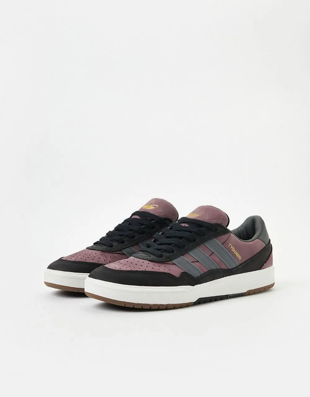 adidas Tyshawn II Skate Shoes - Shadow Fig/Grey/Core Black