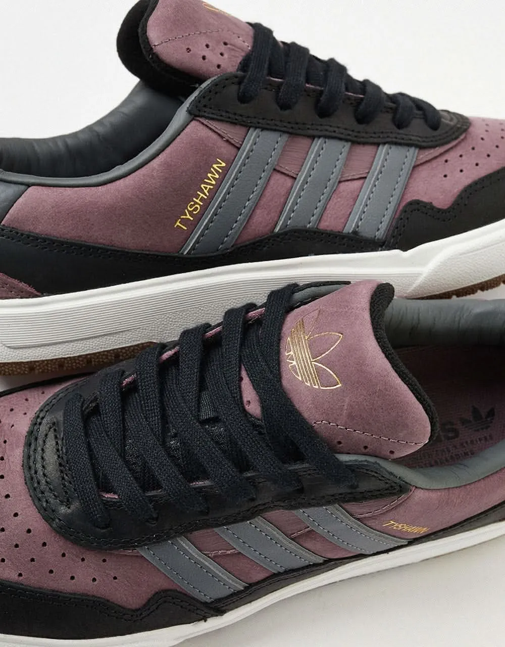 adidas Tyshawn II Skate Shoes - Shadow Fig/Grey/Core Black