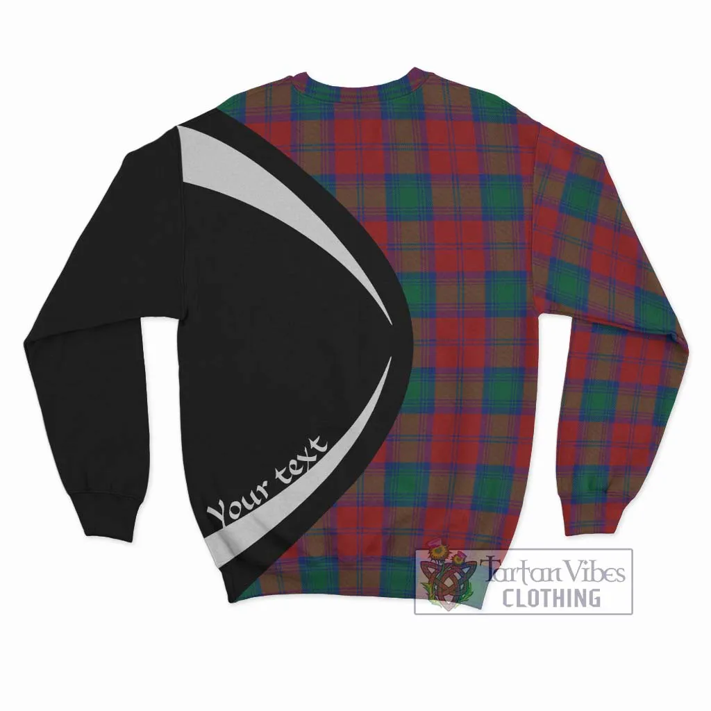 Affleck Tartan Sweatshirt with Family Crest Circle Style