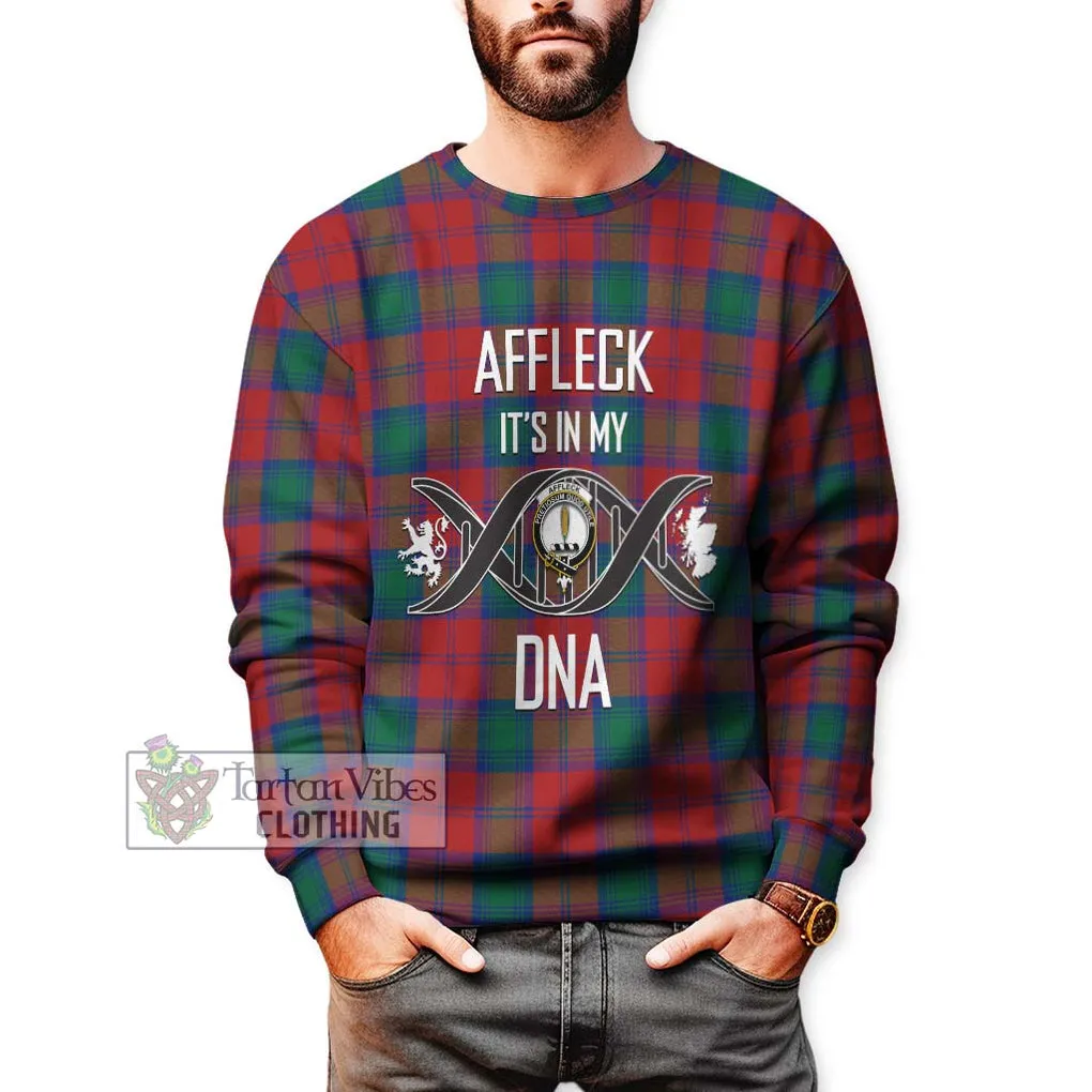 Affleck Tartan Sweatshirt with Family Crest DNA In Me Style