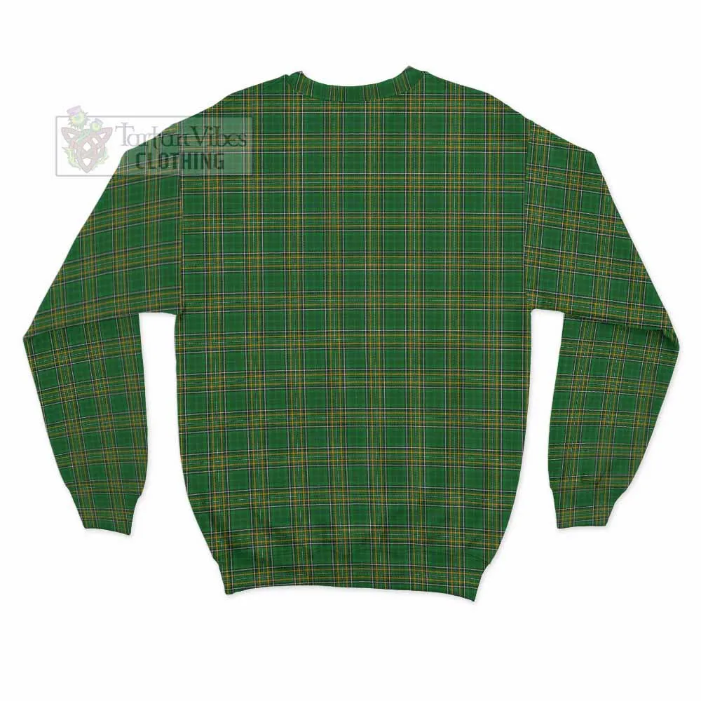 Agar Irish Clan Tartan Sweatshirt with Coat of Arms