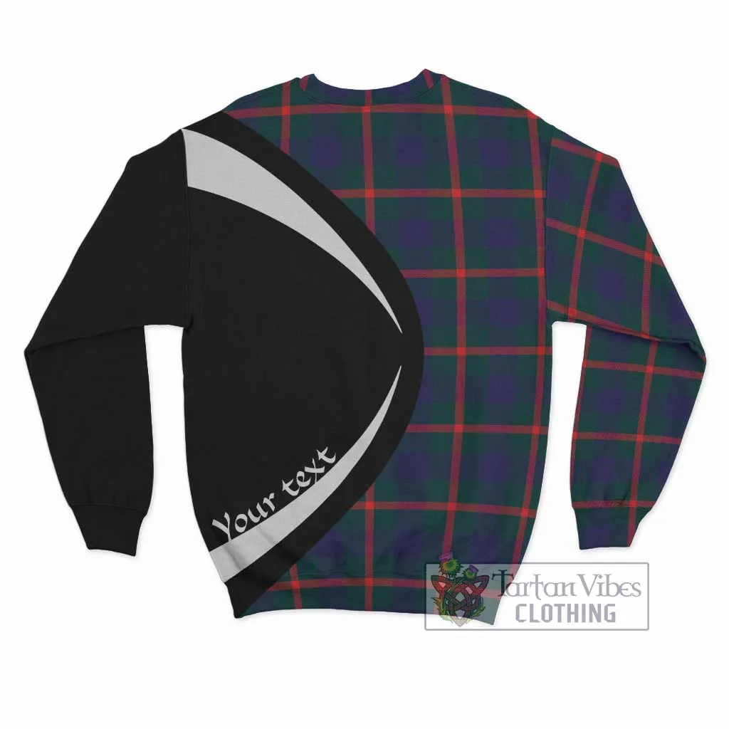 Agnew Tartan Sweatshirt with Family Crest Circle Style