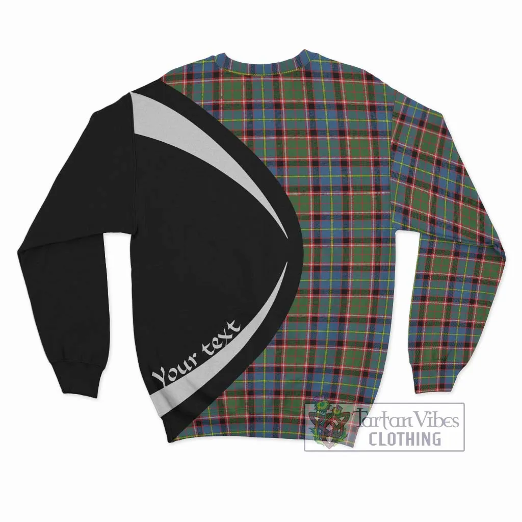 Aikenhead Tartan Sweatshirt with Family Crest Circle Style