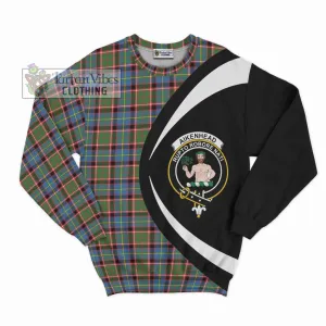 Aikenhead Tartan Sweatshirt with Family Crest Circle Style