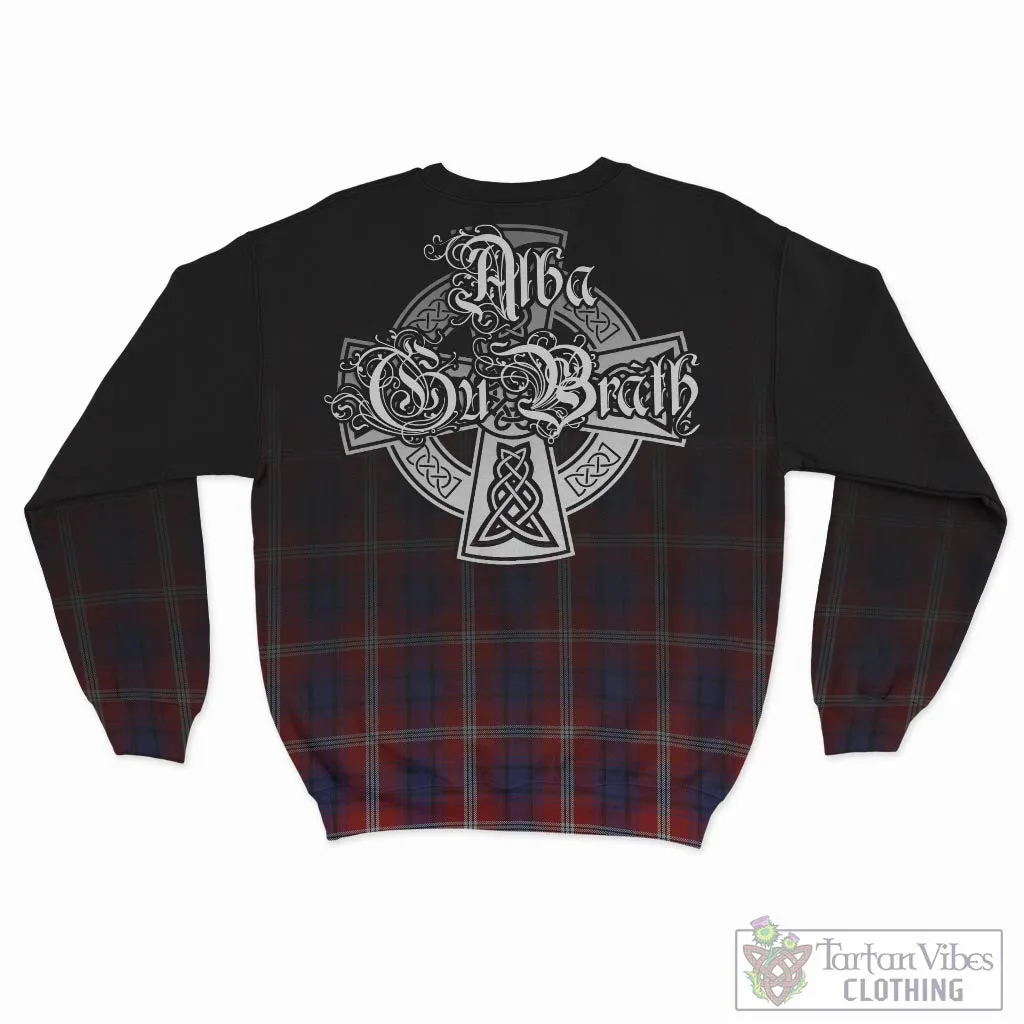 Ainslie Tartan Sweatshirt Featuring Alba Gu Brath Family Crest Celtic Inspired