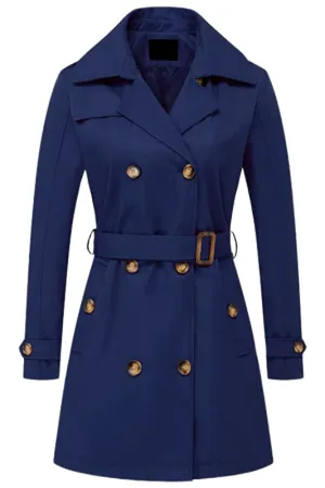 Alene Cotton Twill Double-Breasted Trench Coat