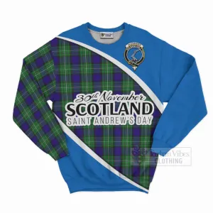 Alexander Family Crest Tartan Sweatshirt Celebrate Saint Andrew's Day in Style