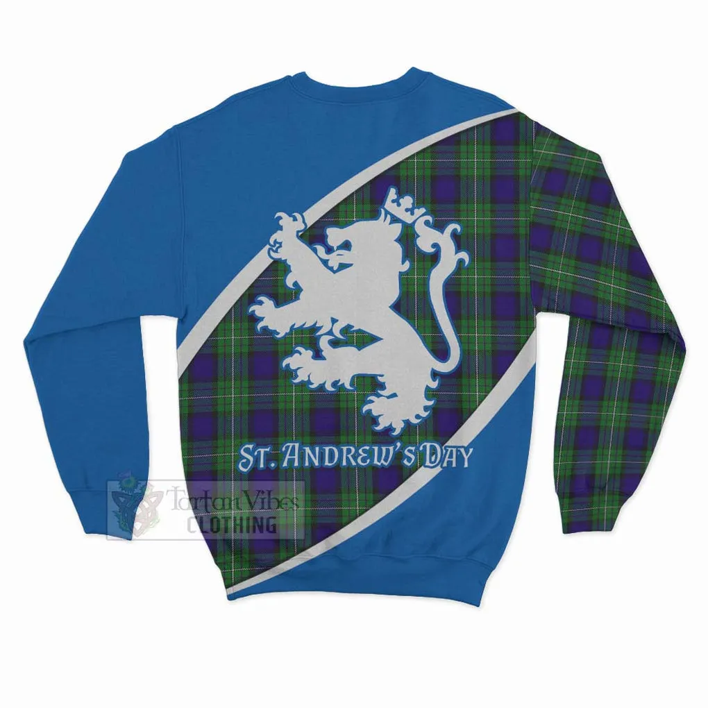 Alexander Family Crest Tartan Sweatshirt Celebrate Saint Andrew's Day in Style