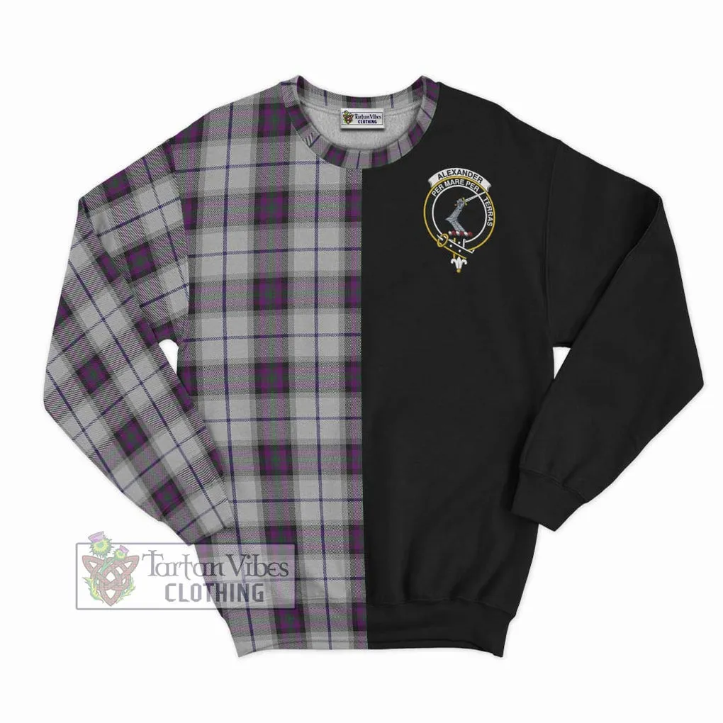 Alexander of Menstry Dress Tartan Sweatshirt with Family Crest and Half Of Me Style