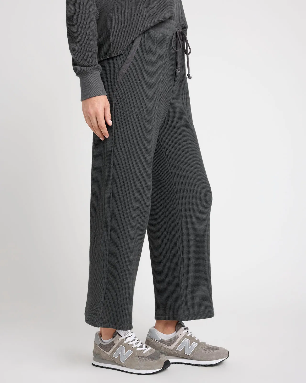 Alina Waffle Wide Leg Pant