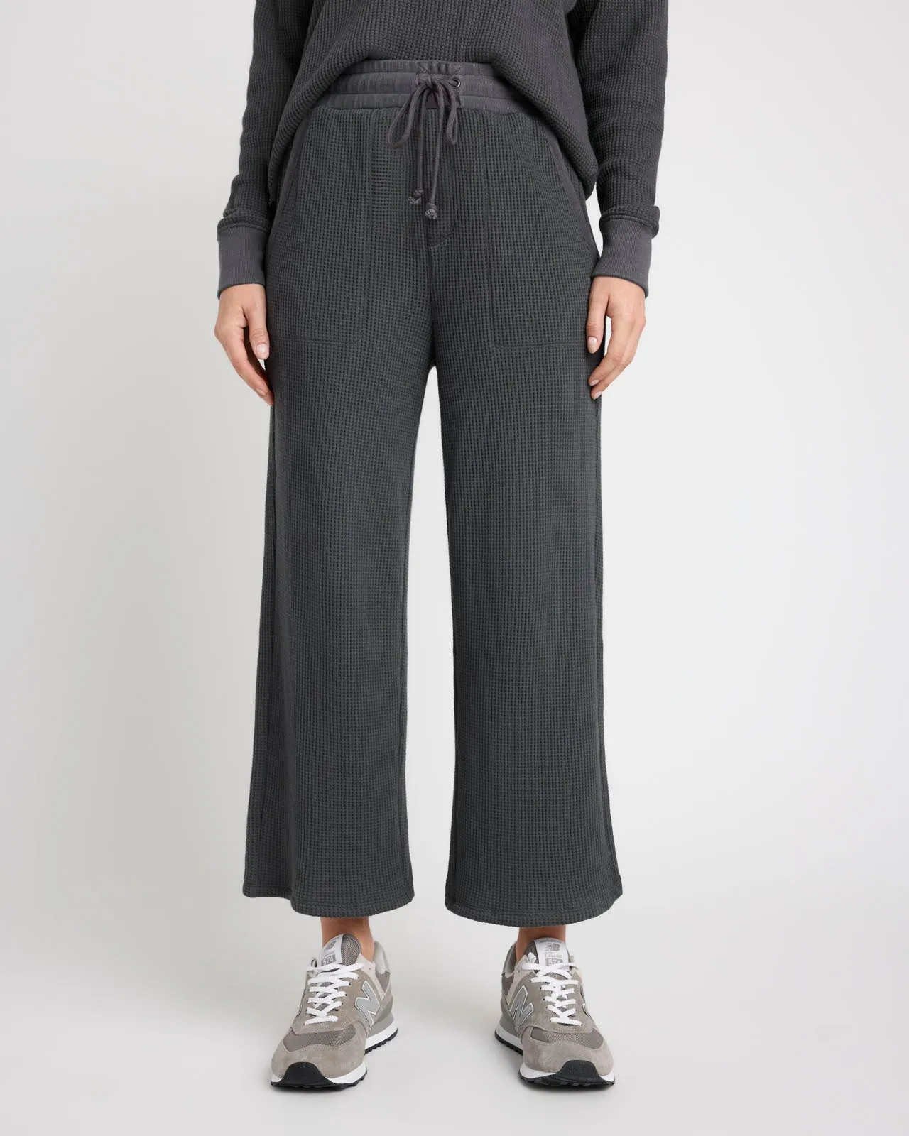 Alina Waffle Wide Leg Pant