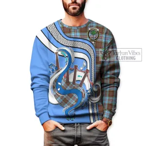 Anderson Ancient Tartan Sweatshirt with Epic Bagpipe Style