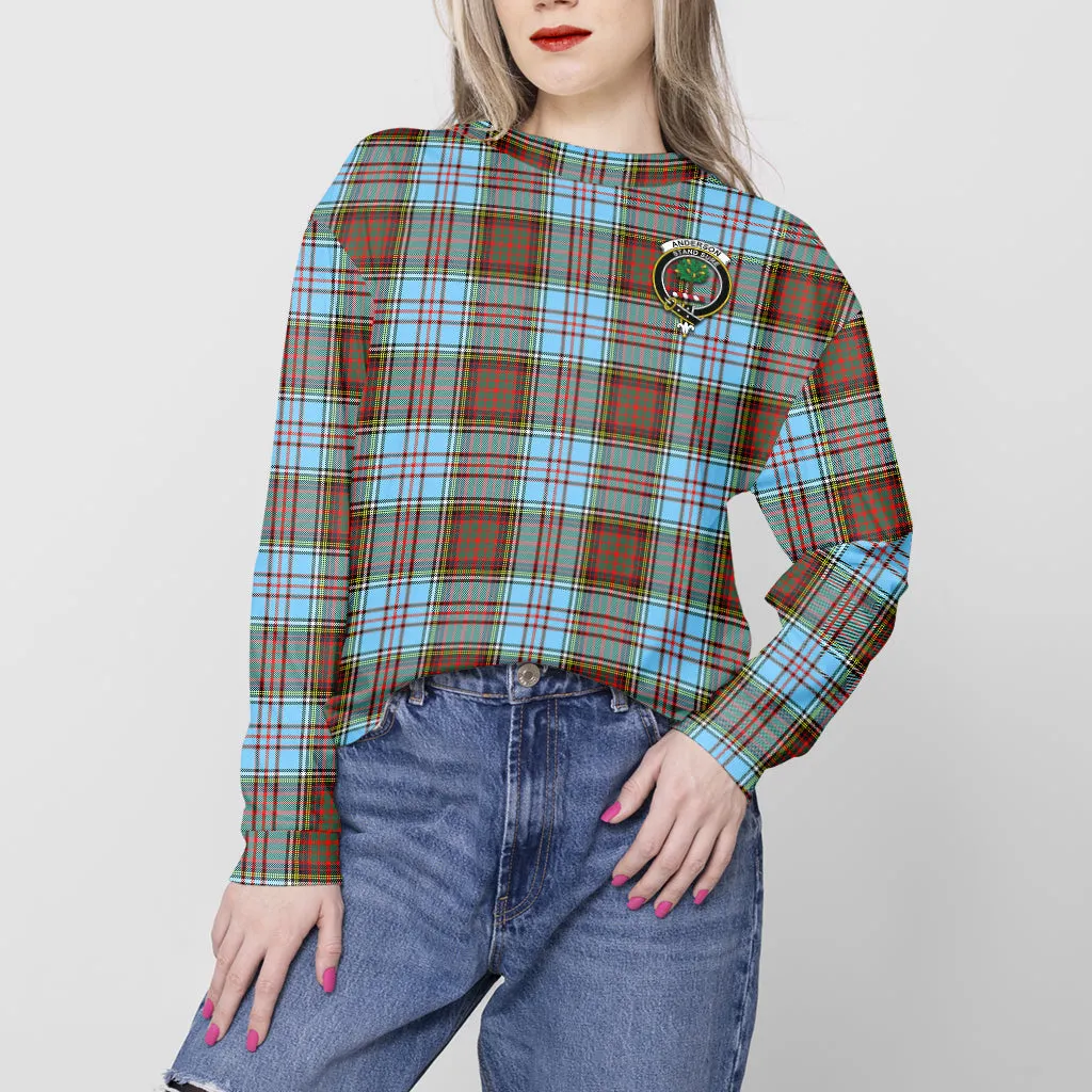 Anderson Ancient Tartan Sweatshirt with Family Crest