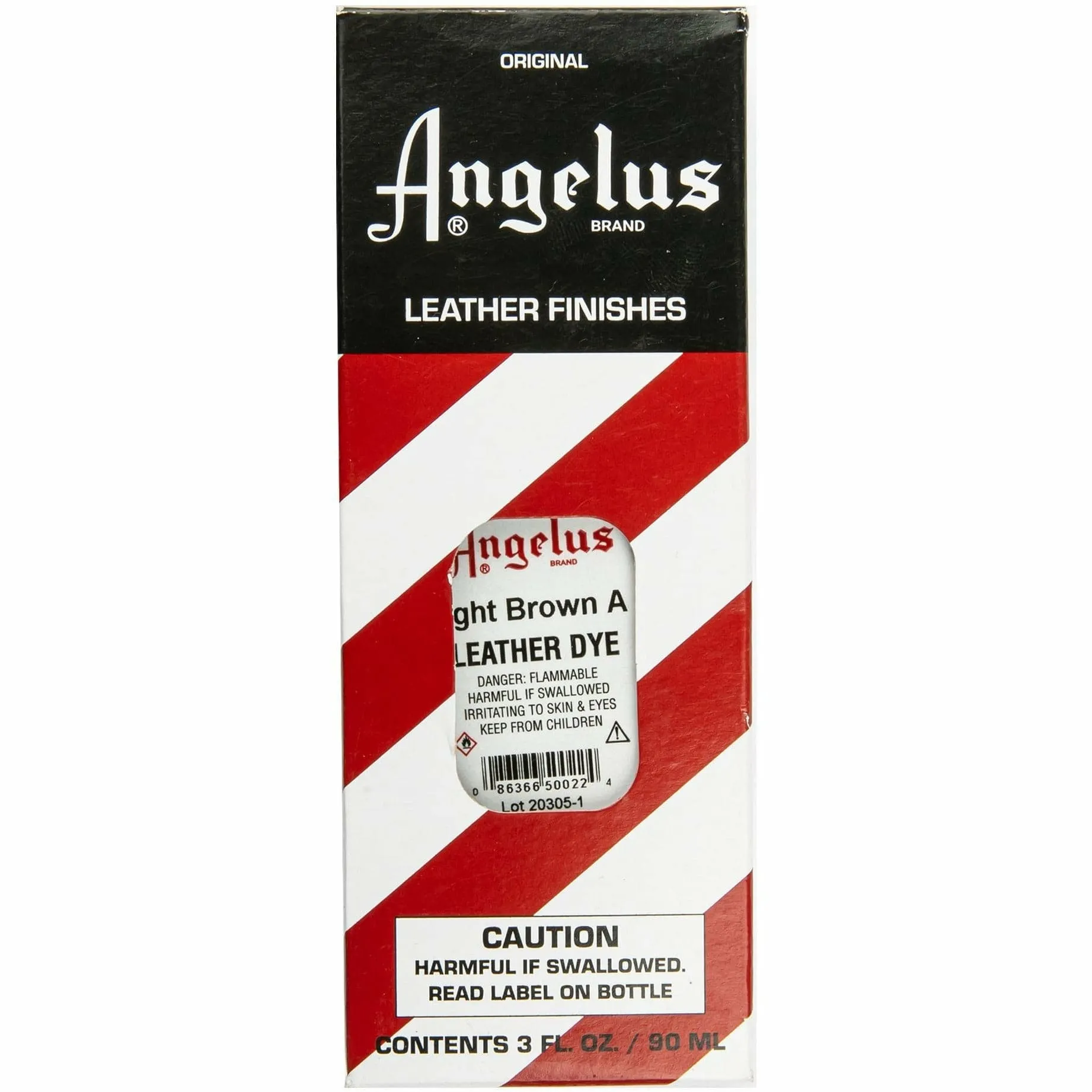 Angelus Leather Dye Light Brown A #022 3Oz/88.72Ml