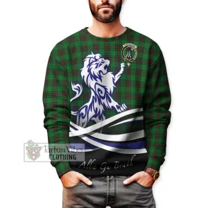 Anstruther Tartan Sweatshirt with Alba Gu Brath Regal Lion Emblem