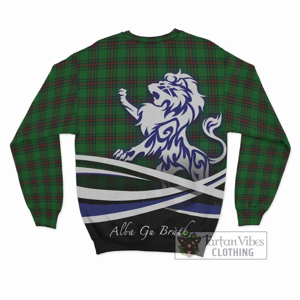 Anstruther Tartan Sweatshirt with Alba Gu Brath Regal Lion Emblem