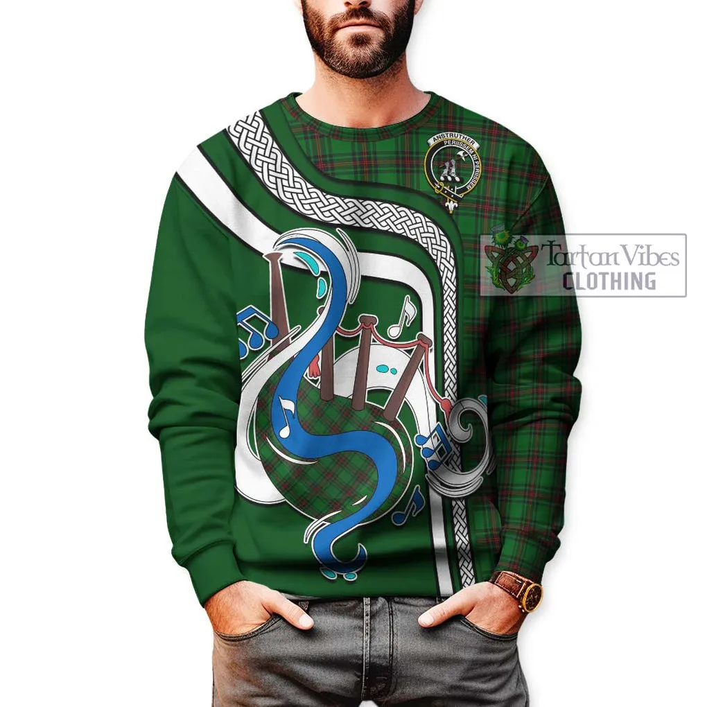 Anstruther Tartan Sweatshirt with Epic Bagpipe Style