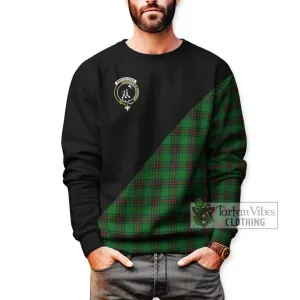 Anstruther Tartan Sweatshirt with Family Crest and Military Logo Style