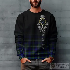 Arbuthnot Modern Tartan Sweatshirt Featuring Alba Gu Brath Family Crest Celtic Inspired