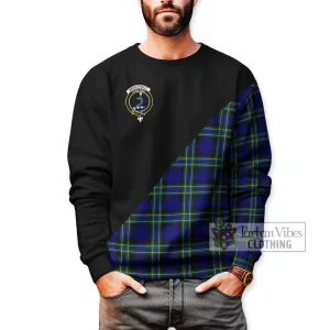 Arbuthnot Modern Tartan Sweatshirt with Family Crest and Military Logo Style