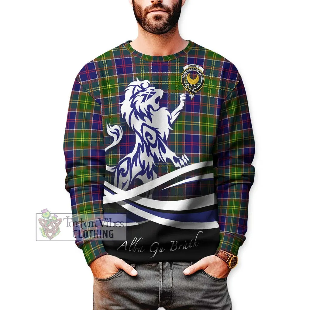 Arnott Tartan Sweatshirt with Alba Gu Brath Regal Lion Emblem