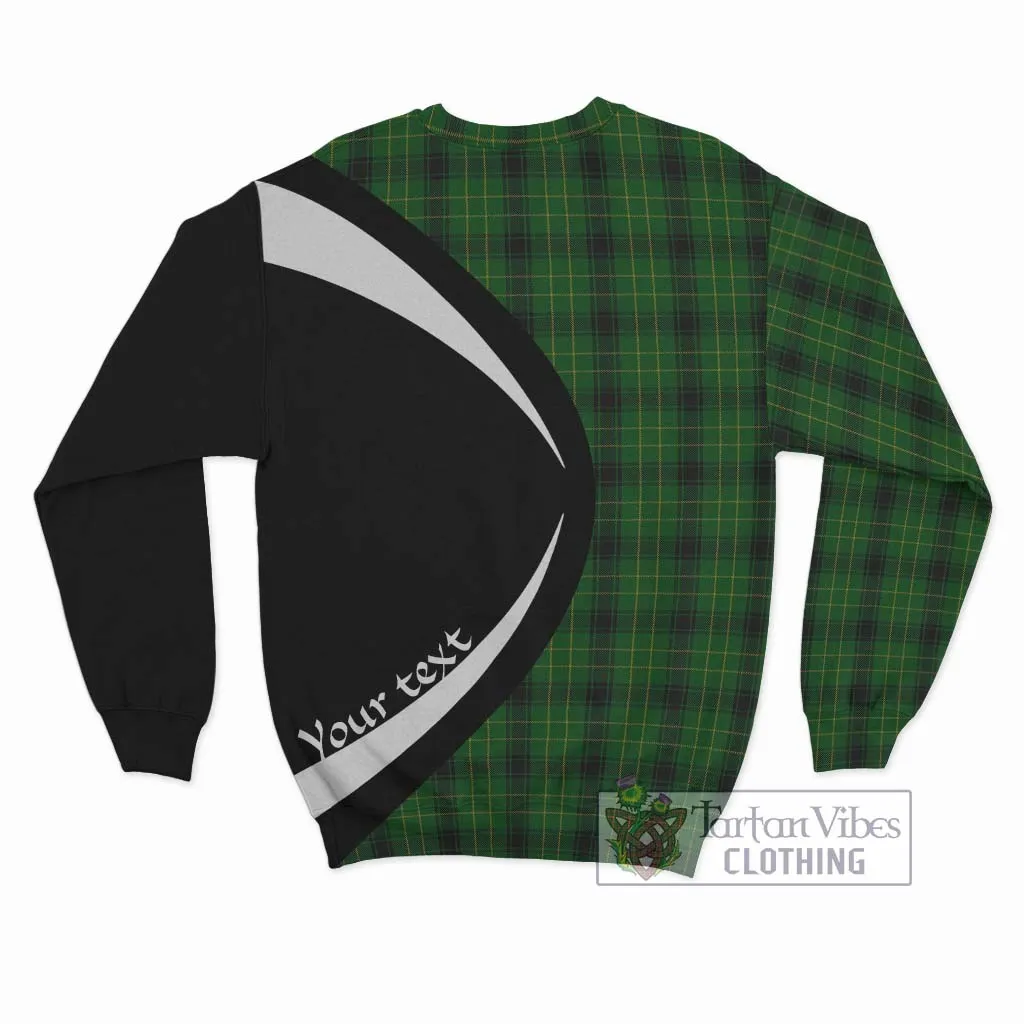 Arthur Highland Tartan Sweatshirt with Family Crest Circle Style