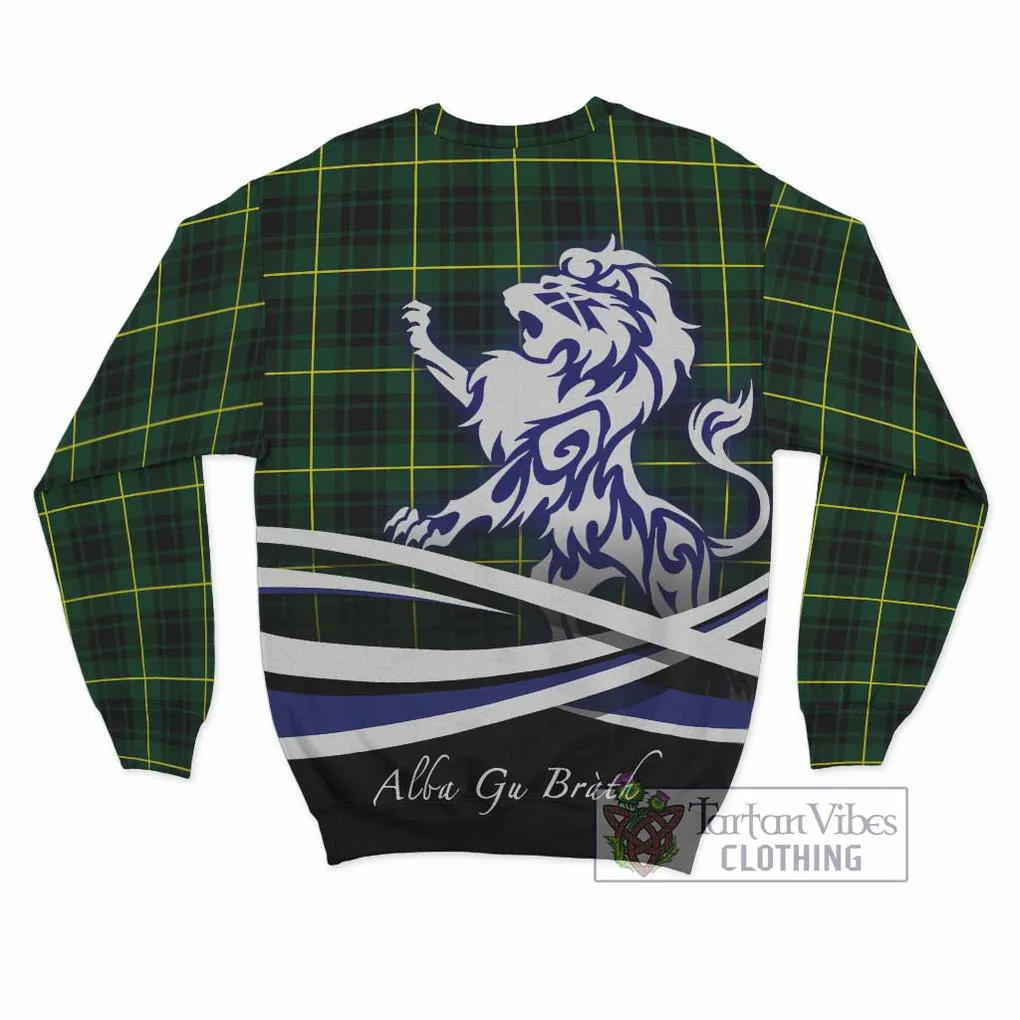 Arthur Modern Tartan Sweatshirt with Alba Gu Brath Regal Lion Emblem