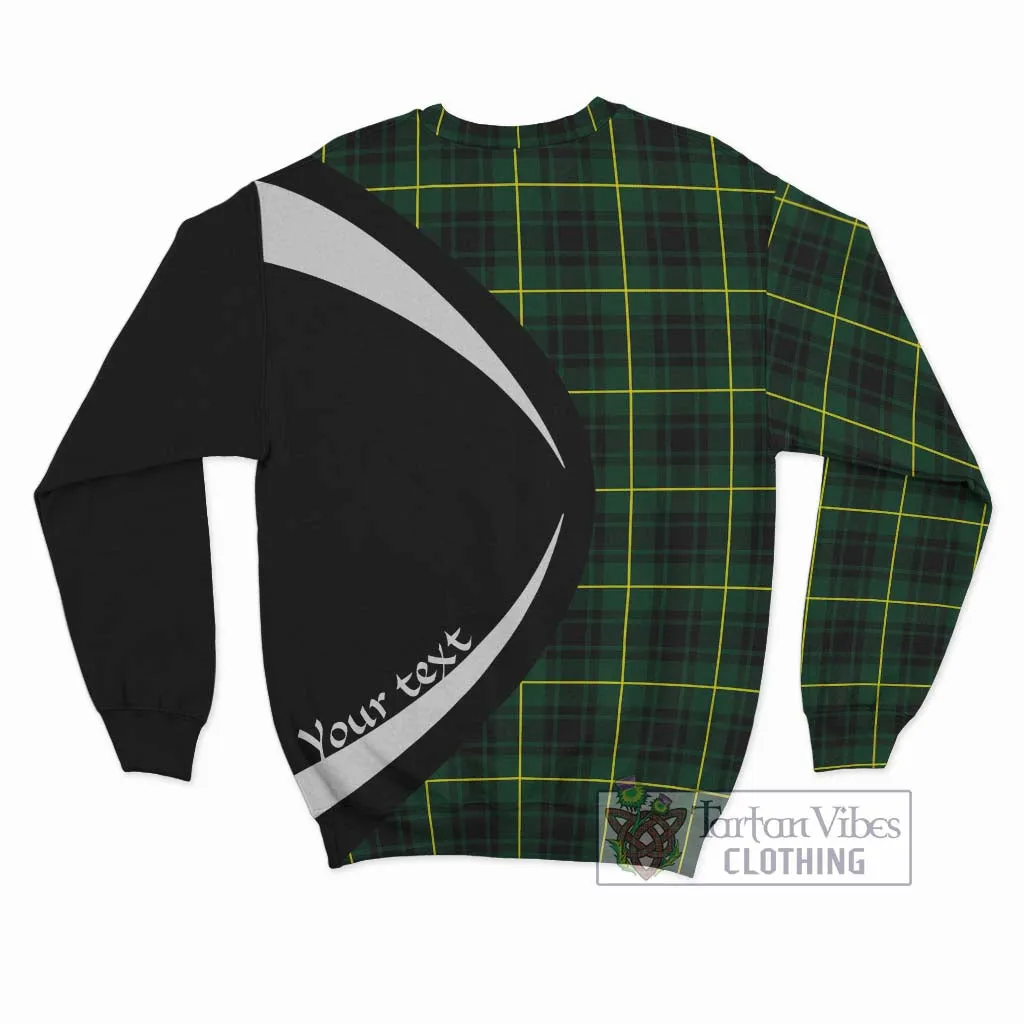 Arthur Modern Tartan Sweatshirt with Family Crest Circle Style