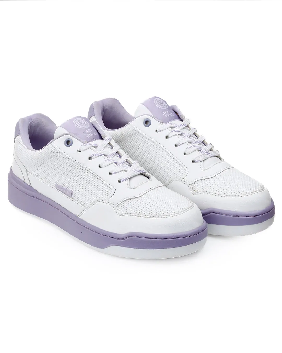 Bacca Bucci Women’s Vibe City Sneakers – Lavender and Blush Pink