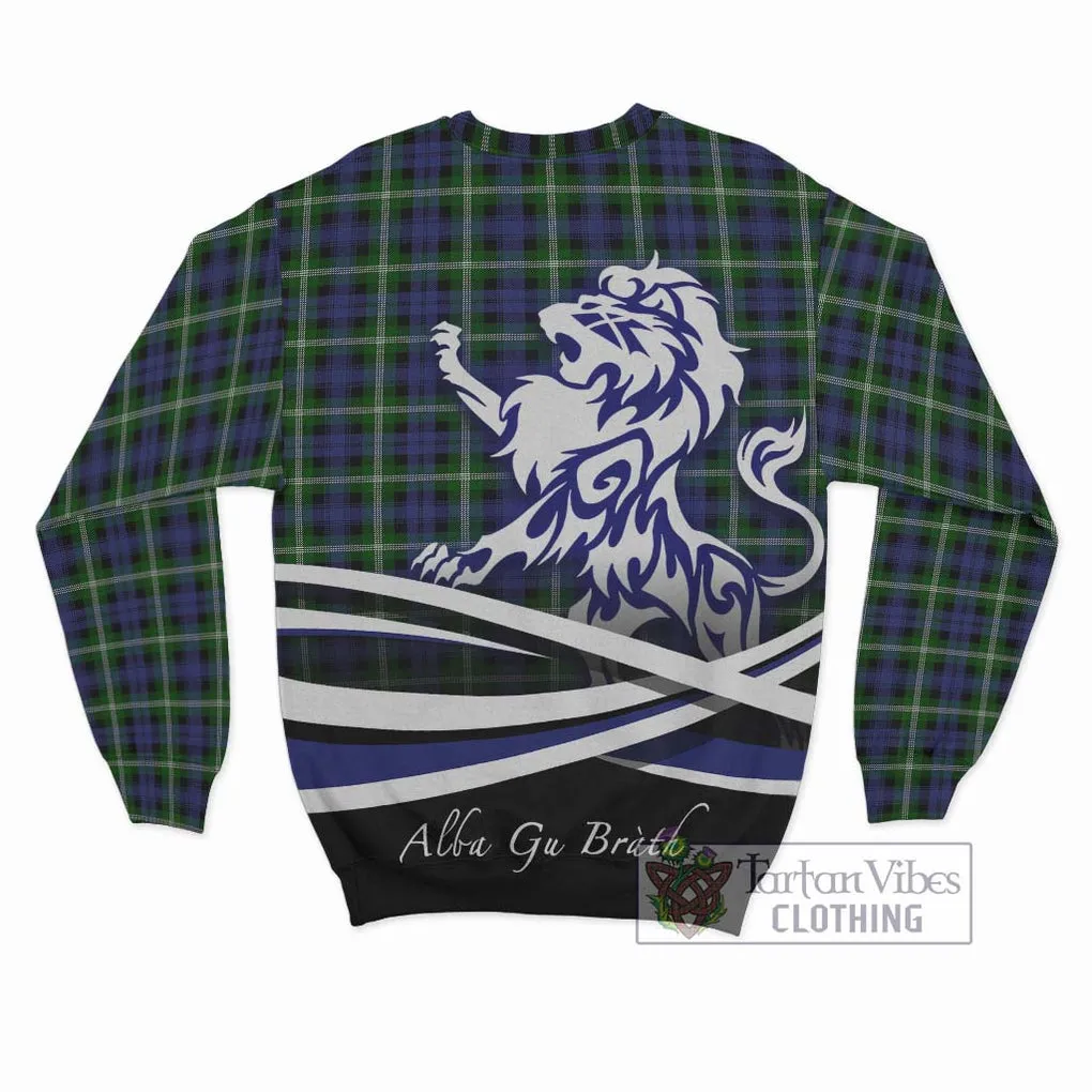 Baillie (Bailey) Tartan Sweatshirt with Alba Gu Brath Regal Lion Emblem