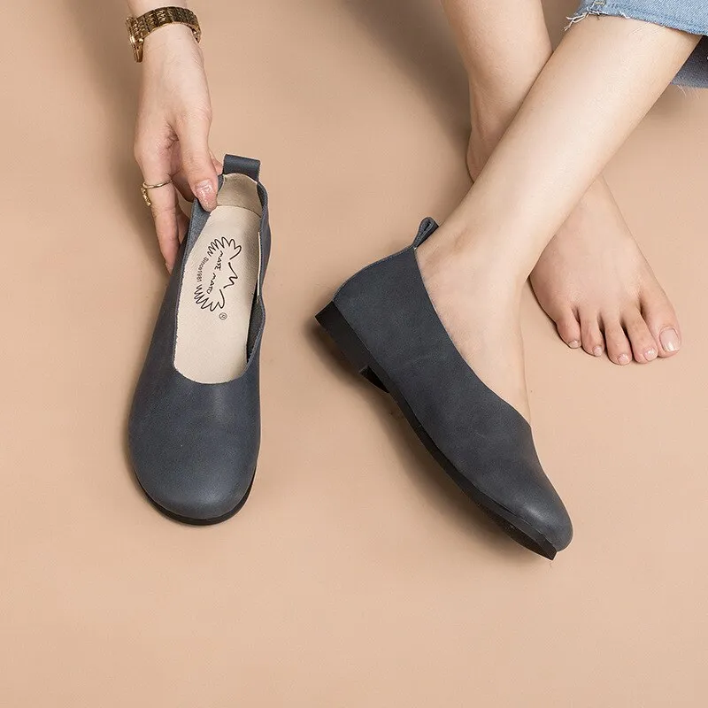 Basic Everyday Pointed Toe Ballerina Shoes