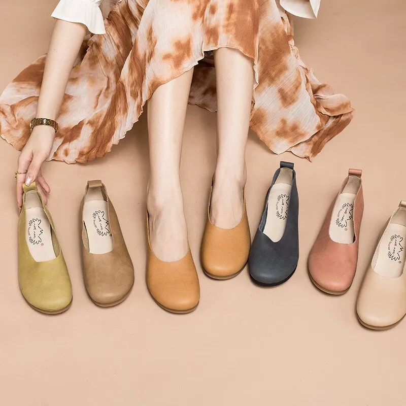 Basic Everyday Pointed Toe Ballerina Shoes