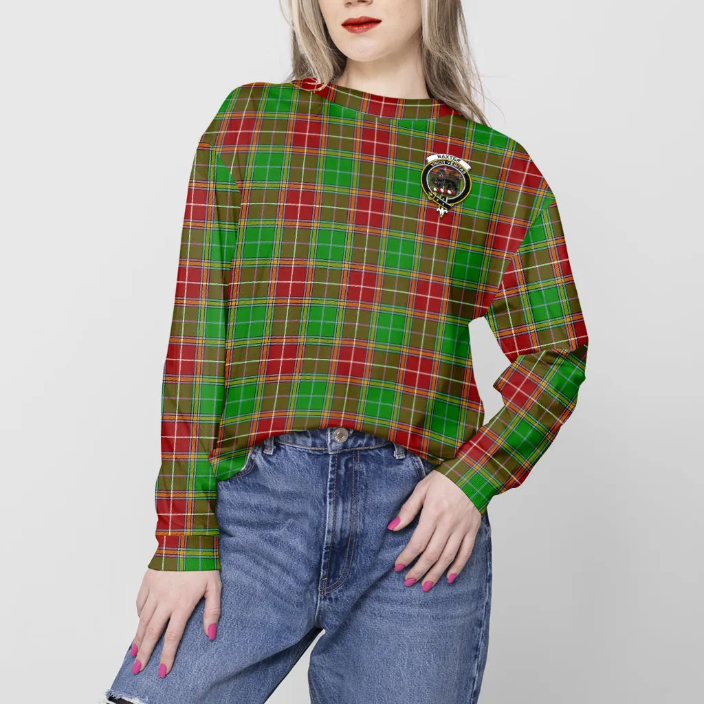 Baxter Modern Tartan Sweatshirt with Family Crest