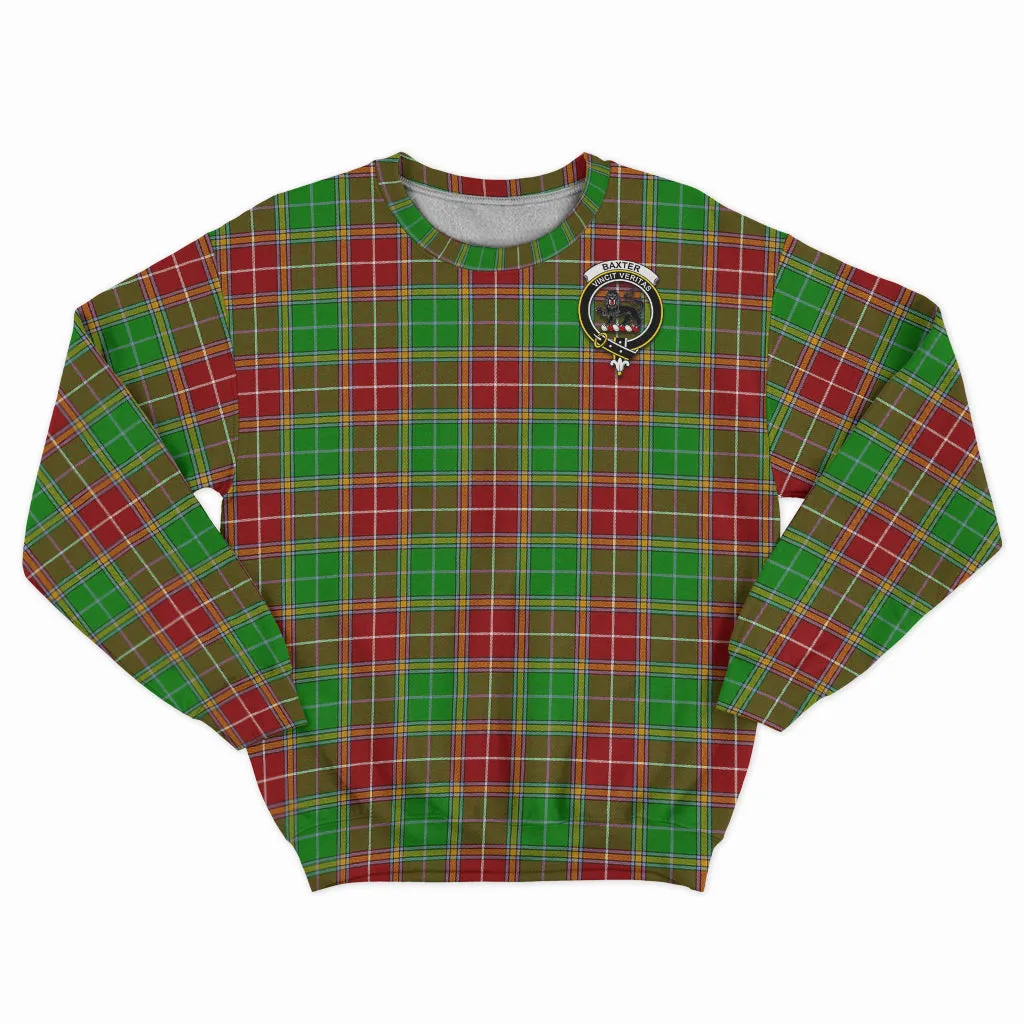 Baxter Modern Tartan Sweatshirt with Family Crest