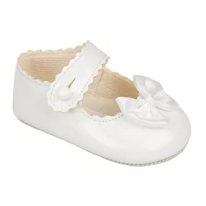 Baypods - white  pram shoe, B604