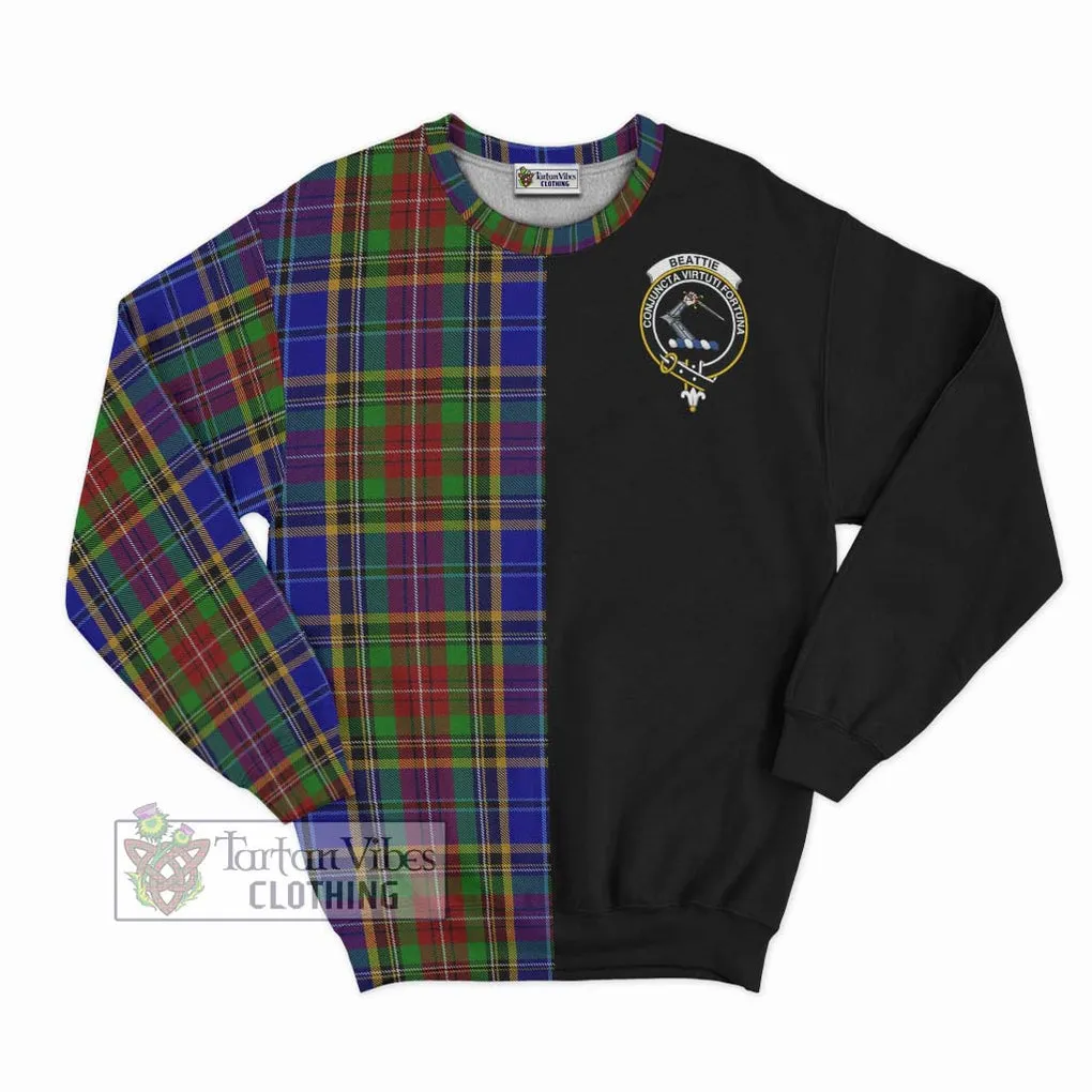 Beattie Tartan Sweatshirt with Family Crest and Half Of Me Style